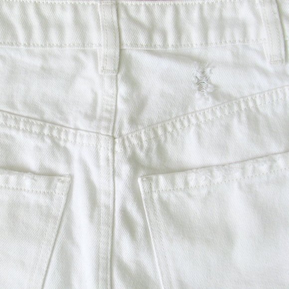 We The Free/Free People White Zip It Up Denim Mini Skirt - Picture 8 of 8
